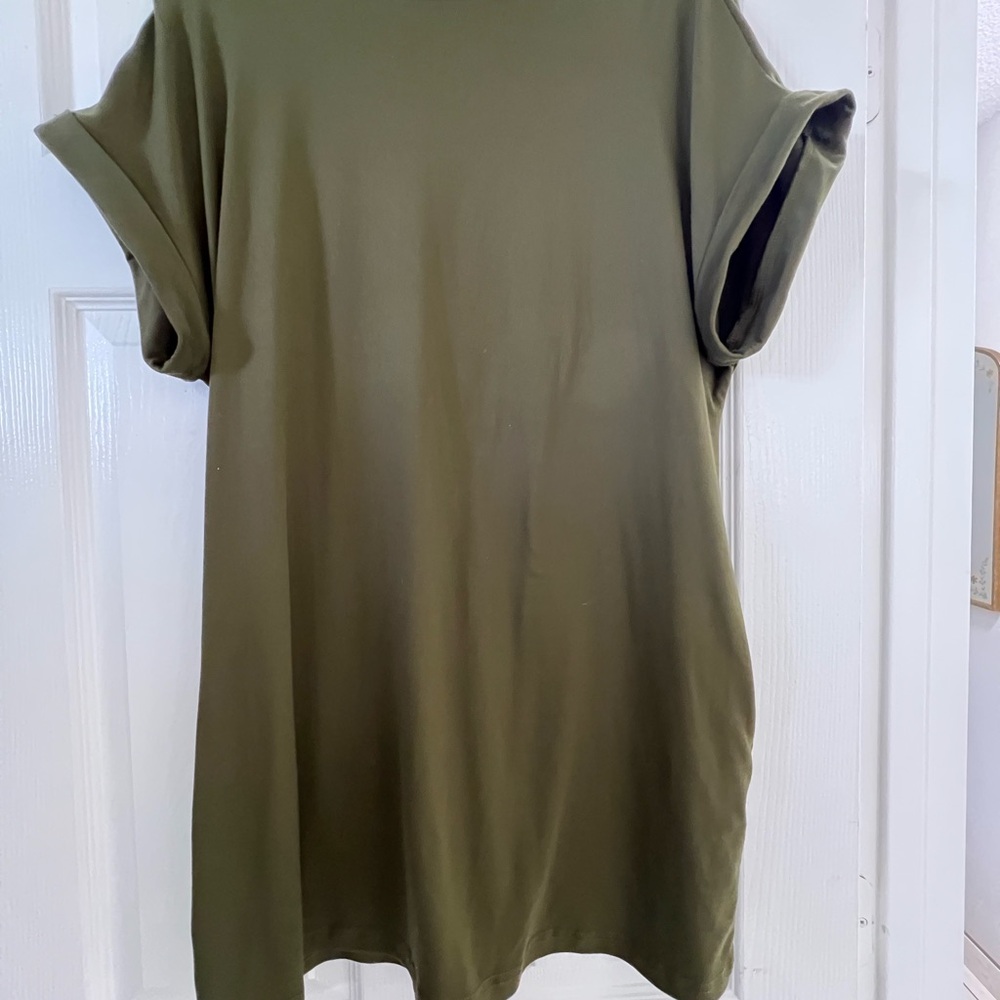 Olive Green T-Shirt Dress